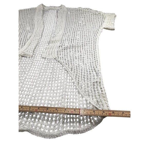 Shein Curve Open-Front Crochet Knit Cardigan - Picture 9 of 9